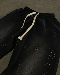 Service OEM / ODM, logo personnalisé, pantalon de survêtement en molleton français 100% coton, lavage à l'acide, pantalon de survêtement oversize de luxe, blanc, lavage à l'acide - Product Image 6