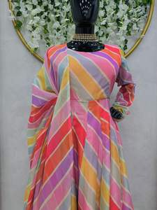 Hermoso Traje De Diseñador-Pent Y Dupatta Con Impresión Digital - Product Image 6