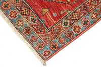 Hot Red Afghan Inspired Persian Hand geknüpfter hochwertiger Teppich 9x12 Ft Hand gefertigt für Wohnzimmer-Zeitgenössischer Teppich im antiken Stil