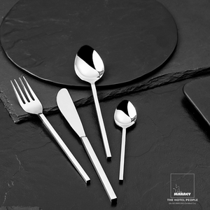 ชุดช้อนส้อมสแตนเลสเกรด304แบบแท่งทึบอุปกรณ์บนโต๊ะอาหารเคลือบเงาสำหรับงานปาร์ตี้และโรงแรม - Product Image 6