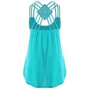 เสื้อกล้ามสตรีแบบเรียบไร้รอยต่อ,เสื้อกล้ามสำหรับผู้หญิงเสื้อกล้ามสำหรับออกกำลังกายยิมลดขนาดได้ตามต้องการ - Product Image 5