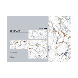 Carving Finish Polished Glazed Porcelain Floor Tile 600x1200 mm Wall and Floor Tile for Bedroom and Waiting Area Use - Product Image 6