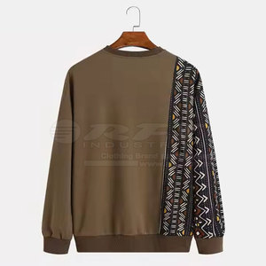Sudadera moderna de mezcla de algodón para hombre con diseño minimalista y ajuste relajado perfecto para ropa de calle universitaria sudadera para hombre - Product Image 2