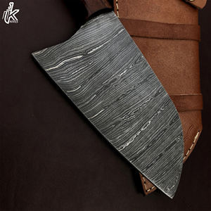 Cuchillo de Cocina de Acero de Damasco de Alto Carbono Hecho a Mano Chef's Cleaver Chopper Agarre Fuerte Mango de Madera Rosa Profesional Afilado - Product Image 3