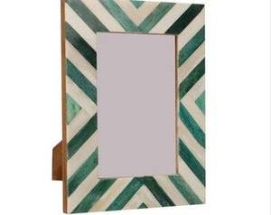 Cadre photo haut de gamme, écologique, fait main, avec incrustation de os, travail d'incrustation complexe fait à la main et base en bois MDF - Product Image 3