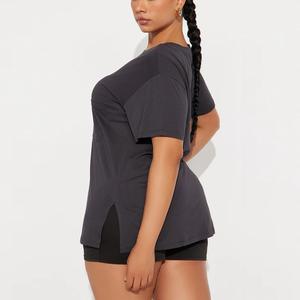 T-shirts pour femmes 100% coton de haute qualité à bas prix, prix de gros, vêtements longs avec motifs 3D, tissu de haute qualité - Product Image 4