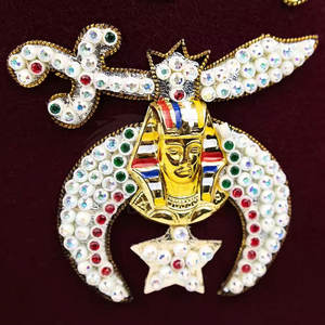 Chapeau Fez maçonnique brodé Shriner Chapeau Fez maçonnique pour hommes Coiffure cérémonielle Chapeau Fez Shriner - Product Image 6