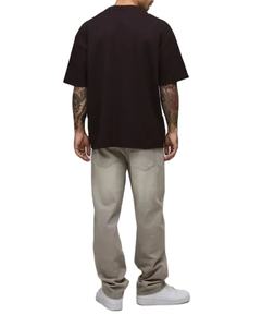 Camiseta de algodón 100% estilo streetwear, oversize con hombros caídos, personalizada, de alta calidad, estampada, de tela gruesa para hombre - Product Image 4