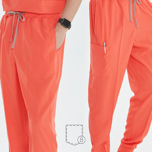 2025 Nueva camiseta con cuello en V y pantalones Jogger Scrub Sets uniformes de hospital para enfermeras - Product Image 3