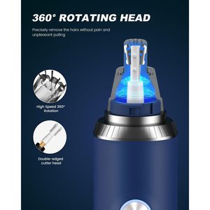 Recortadora de Vello Facial y de Cejas Profesional Recargable por USB, IPX7, con Pantalla LED, para Hombres y Mujeres, Indolora, para RV - Product Image 5