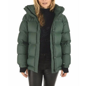 Fashionable Puffer Jacket With Smooth <b>Fabric</b> And Cozy Insulation Comfortable Puffer Jacket With Durable Zipper - Product Image 6