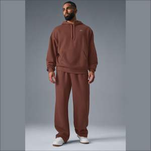 Survêtements amples IOTA SPORTS 100% coton 400GSM en molleton lourd, streetwear élégant, évacuation de l'humidité, durables, survêtements noirs - Product Image 5