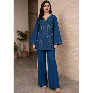URAIB EMB Casual Fitness Suit 2 PCS One <b>Set</b> Including Top Shorts XS 6XL Loose Fit Crepe <b>Knitting</b> Jersey Fabric Daily Print - Product Image 5