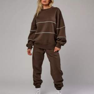 Nouveauté Ensemble de survêtement unisexe en molleton de coton respirant personnalisé 2 pièces Sweat-shirt pour femme Pantalon de survêtement Casual Automne 2026 - Product Image 2