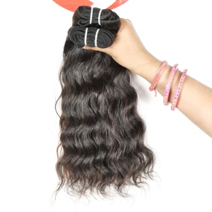 ผมแท้จากอินเดีย 100% แบบ Remy  ลอนลึก  ตรงแบบ Kinky  จัดเรียงเกล็ดผม  สีดำธรรมชาติ  สำหรับผู้หญิง - Product Image 5