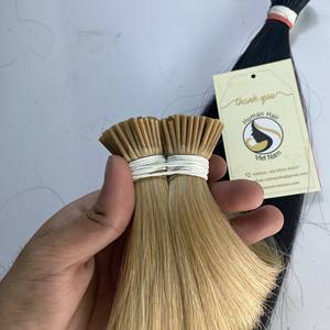 Vente en gros, Extensions de cheveux humains Remy naturels vierges, pré-collés, I Tip #613 couleurs, cuticules alignées, fournisseurs - Product Image 5