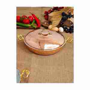 Fabricant et exportateur de casseroles en cuivre écologiques Ustensiles de cuisine sûrs Assiette à riz Assiette de service Buffet Chauffe-plats - Product Image 3