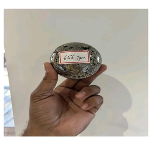 Natural Hand Pyrite Crystal Sphere Druzy Ball Gujarat Abundance Stone Carved Through-Carved Home Decoration Gift <b>Ornament</b> - Product Image 5