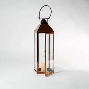 Linterna de metal con acabado rústico superventas, portavelas de diseñador decorativo para el hogar hecho a mano con buena calidad para Navidad - Product Image 3