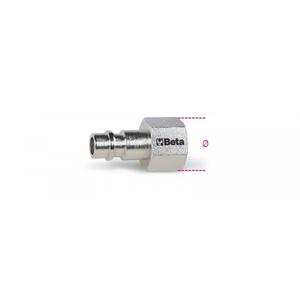 Acoplamientos rápidos cónicos roscados hembra de perfil europeo BETA (BSPT) Paquete múltiple para piezas neumáticas - Product Image 2