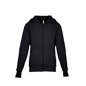 9103 Youth Full Zip Hoodie 50% Algodón 50% poliéster manga larga sudaderas con capucha de gran tamaño con estampado de logotipo frontal tejido no tejido de invierno - Product Image 2