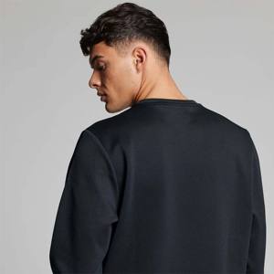Dernier sweat-shirt à col rond noir pour hommes pull décontracté à manches longues polaire douce confortable à porter au quotidien pour l'automne hiver - Product Image 4