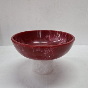 Bols à fruits et à salade en résine de grande taille avec bols de service faits à la main de qualité supérieure en multicolore - Product Image 5