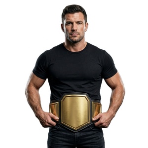 Cinturón de Campeonato de Boxeo Personalizado, Formal, de Cuero Sólido, con Hebilla de Aleación, Ecológico, Transpirable y Ligero, de 3.5 cm - Product Image 3