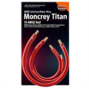 Cable de Silicona para Energía Solar Monroe Titan 10 AWG Rojo 500 pies, Conforme a RoHS, Unipolar Trenzado - Product Image 2