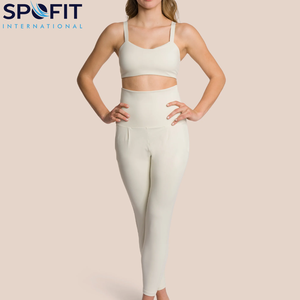 Breathable Quick Dry Sport Legging Bra <b>Women</b> Activewear Fitness Yoga Wear Hot Sale Workout Sets Elastic Waist 2-Piece Sets - Product Image 2