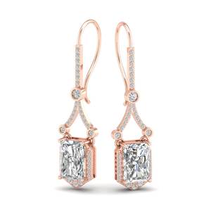REYES-Boucles d'Oreilles Moissanite en Argent Sterling 925, Taille Radiante, 7.19 Carat, pour Femme, Mariage de Luxe, Bijouterie Fine - Product Image 1
