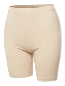 Pantalones Cortos de Ciclismo para Mujer, Color Sólido, Poliéster, Elastano, 100% Algodón, Cintura Media Elástica, Tela Oxford Ecológica, Logotipo Personalizado, Oferta - Product Image 4