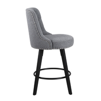 Tabouret de bar élégant fait à la main coussin de siège confortable réglable pour salle à manger salon maison Bar hôtel chambre utiliser tissu matériel