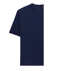 เสื้อยืดแขนสั้นลำลองผู้ชายไซส์ใหญ่ สีน้ำเงินเข้ม 220gsm ผ้าออร์แกนิค 100% ปักโลโก้คุณภาพสูง ปรับแต่งได้ - Product Image 2