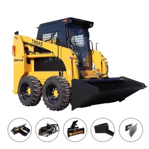 High Quality 1000kg 1050kg 1200kg 1500kg Track Loader Skid Steer with Snow <b>Shovel</b> Cheap Price - Product Image 2