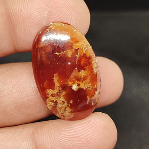 Grenat Hessonite Naturel Cabochon Plat Marron Pierre Précieuse en Vrac Direct Fabricant - Product Image 1