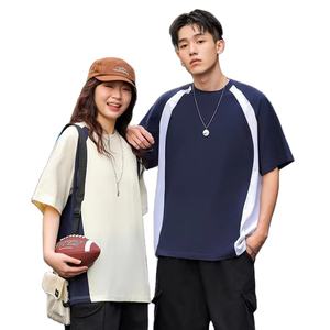 OEM knitted Women's 100% Organic Cotton T-<b>Shirts</b> Hip hop streetwear style Breathable Heavyweight Oversized Drop Shoulder - Product Image 1