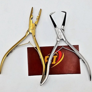 Herramientas para el Cabello al por Mayor, Pinzas de Punta Plana de Acero Inoxidable, Multifuncionales y Ecológicas para Extensiones de Cabello - Product Image 1