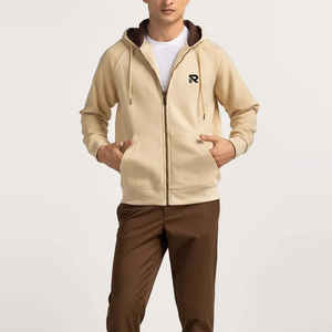 Sudadera con capucha y cremallera para hombre Nuevo estilo 100% Algodón Ropa de invierno Logotipo personalizado Precio al por mayor Impresión digital Teñido liso - Product Image 5