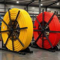 Tuyau de Conduite en PEHD de 25 mm avec Noyau en Silicone, Codage Couleur Orange Bleu Rouge, pour Câble Fibre Optique Souterrain FTTH 5G