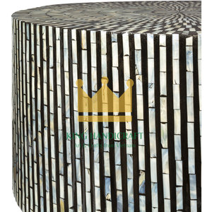 Table basse en bois d'incrustation de nacre faite à la main du Vietnam élégante conception moderne avec la caractéristique décorative - Product Image 5