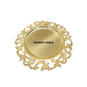 Bandeja de Metal Decorativa para Chocolate, Personalizada, con Acabado de Diseño, Plato Redondo de Lujo para Chocolate - Product Image 1