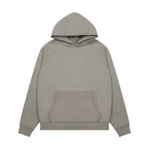 Conjunto de Sudadera con capucha transpirable de lana teñida lisa de corte regular para hombre personalizado de fábrica con pantalones de chándal y camiseta para el invierno - Product Image 3