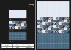 Azulejos cerámicos para pared de 300x600 mm con acabado interior brillante, mate, con efecto de azúcar tallado, para baño y cocina, diseño de pared interior de lujo. - Product Image 2