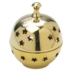 Brûleur d'encens arabe en or rose et noir, Bakhoor islamique, Mabkhara, porte-encens moderne, brûleur de parfum décoratif, décoration d'intérieur - Product Image 5