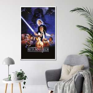 Modern Style Star Wars 'Return of the Jedi' <b>Poster</b> Black <b>Frame</b> Wall Decor - Product Image 2