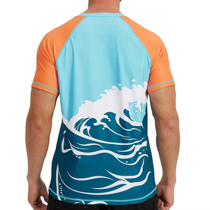 Último diseño Precio barato Hombres Rash Guards Color sólido Transpirable Ligero Rash Guards para venta en línea - Product Image 2