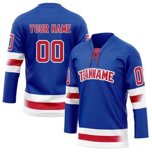Meilleur prix, maillot de hockey sur glace à manches longues personnalisé, sublimation, séchage rapide, design coupe-vent, logo d'équipe personnalisable, couleurs 100% - Product Image 4