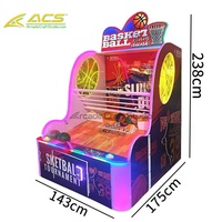Machine de jeu d'arcade électronique à monnayeur pour adultes, centre de divertissement intérieur, basketball et boxe, interface en anglais