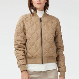 เสื้อแจ็คเก็ตบอมเบอร์ปักลายสำหรับผู้หญิง สั่งทำโลโก้ได้ แฟชั่นสตรีทแวร์ลำลอง เสื้อคลุมนอก ผลิตจากโรงงาน - Product Image 4